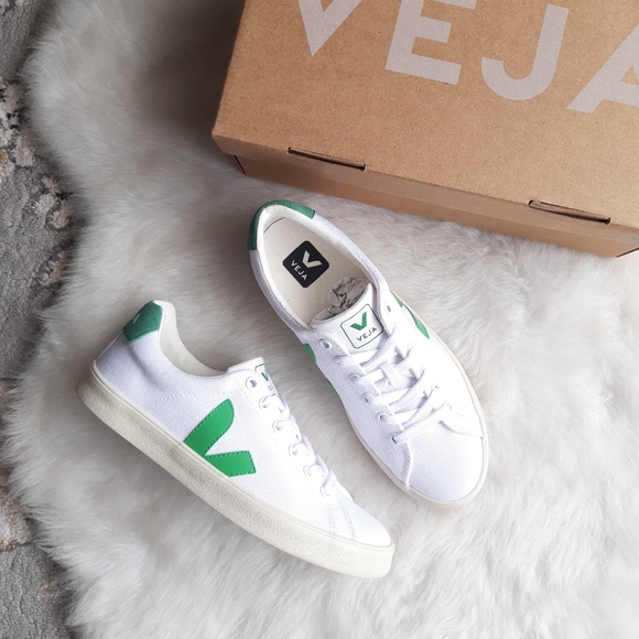 Veja Shoes - Veja | Esplar Canvas Sneakers - White Emeraude